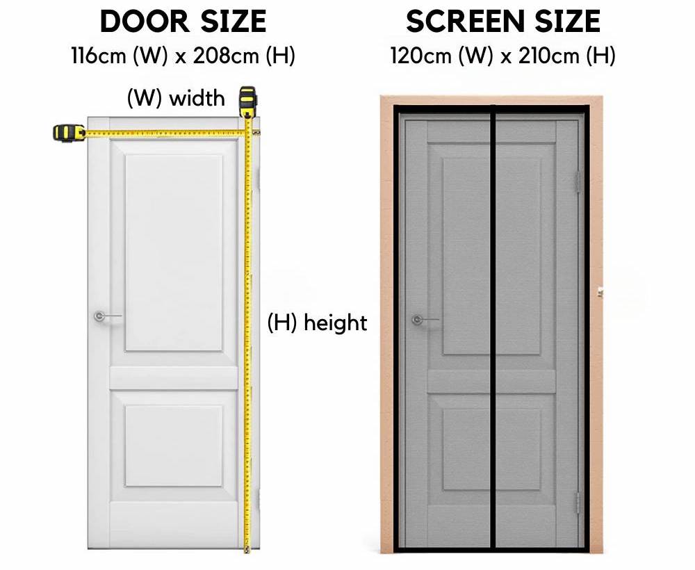 Magnetic Screen Door 70cm (W) x 210cm (H), image 9